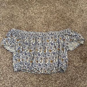 Off the Shoulder Floral Blouse